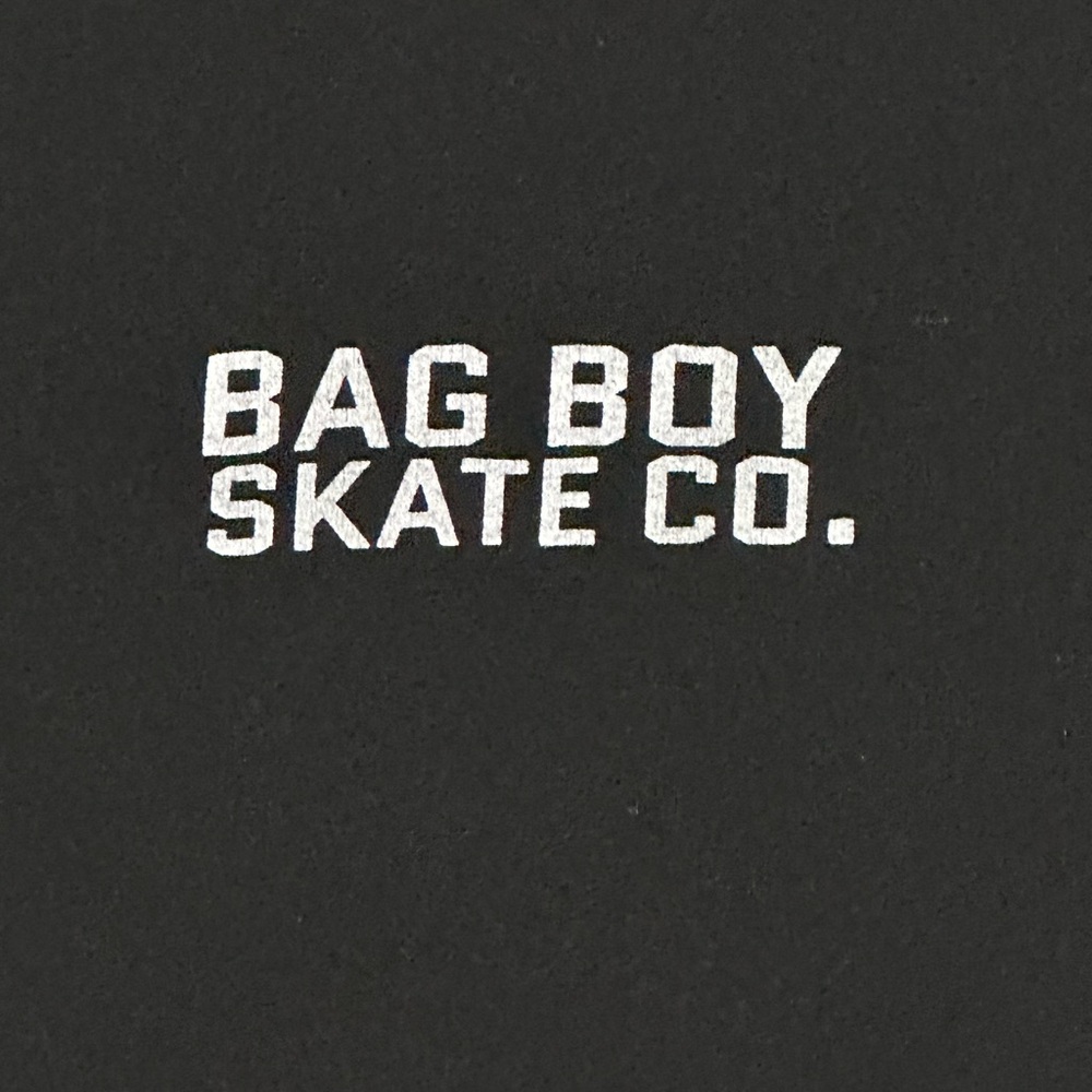 THRYFTY Bag Boy Skate Co. Black Tee – Minimal Streetwear Skate Shirt Size M - Picture 3 of 5